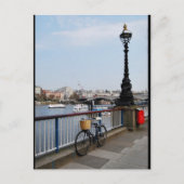 De Fiets langs de Theems Briefkaart (Voorkant)