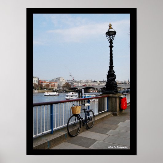 De Fiets langs de Theems Poster (Voorkant)