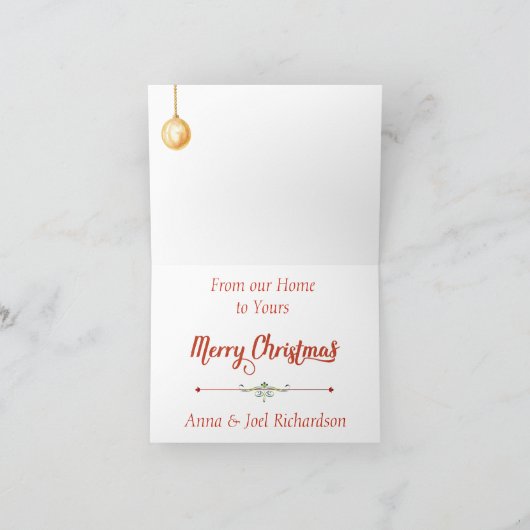 De Fiets van de Ochtend van Kerstmis Feestdagen Kaart (Binnen)