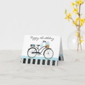 De Fiets van de stip Kaart (Gele Bloem)