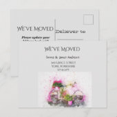 De fiets van de waterverf hebben wij Bewegd Aankon Briefkaart (Voorkant / Achterkant)