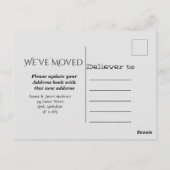 De fiets van de waterverf hebben wij Bewegd Aankon Briefkaart (Achterkant)