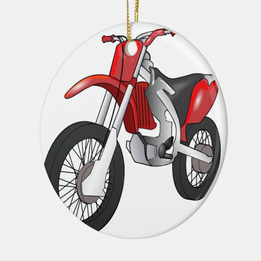 De Fiets van het vuil Keramisch Ornament (Links)