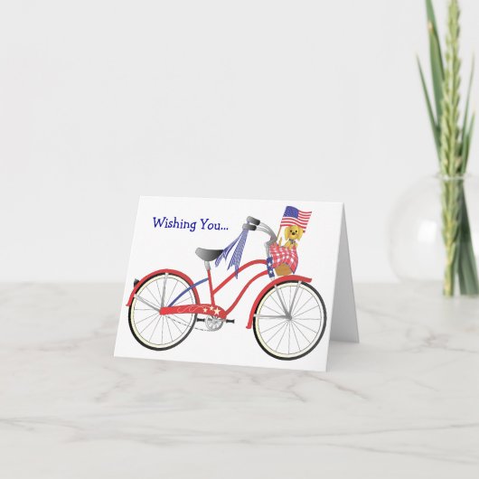 De Fiets van juli Kaart (Voorkant)