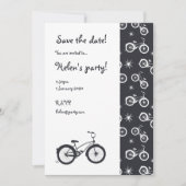 De fietsen bewaren de Datum Save The Date (Voorkant)