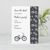 De fietsen bewaren de Datum Save The Date (Staand voorkant)