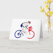 De fietser van de reis DE Frankrijk Kaart (Gele Bloem)