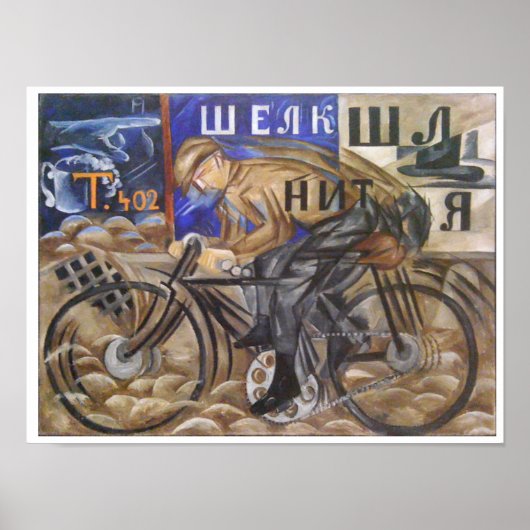De fietslijst van Natalia Goncharova Poster (Voorkant)