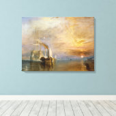 De "Fighting Temeraire" betegeld Canvas Afdruk (Insitu (Houten vloer))