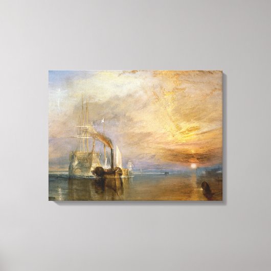 De "Fighting Temeraire" betegeld Canvas Afdruk (Voorkant)