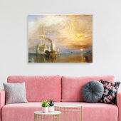 De "Fighting Temeraire" betegeld Canvas Afdruk (Insitu (Woonkamer))