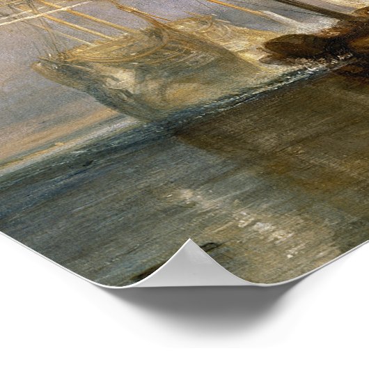 De "Fighting Temeraire" betegeld Poster (Hoek)