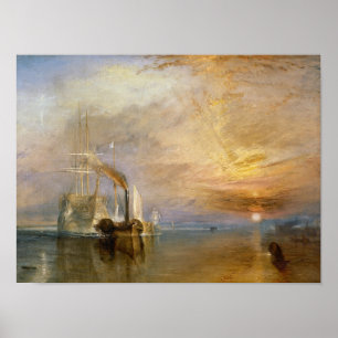 De "Fighting Temeraire" betegeld Poster