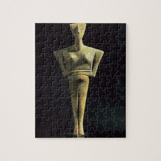 de figuur van het Cycladische vrouw op het eiland  Legpuzzel (Verticaal)