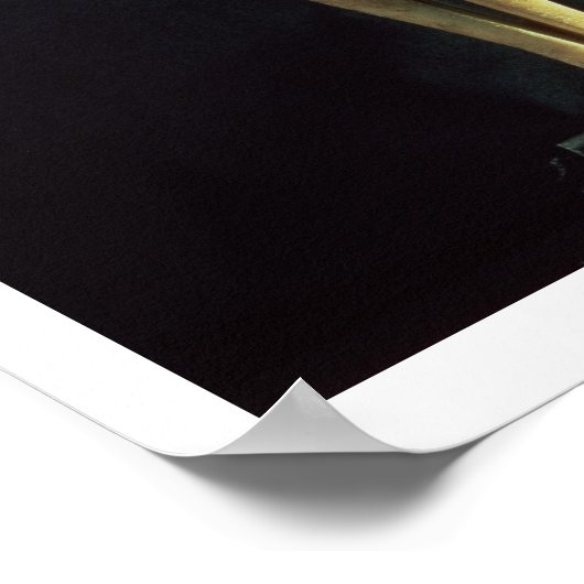 de figuur van het Cycladische vrouw op het eiland  Poster (Hoek)