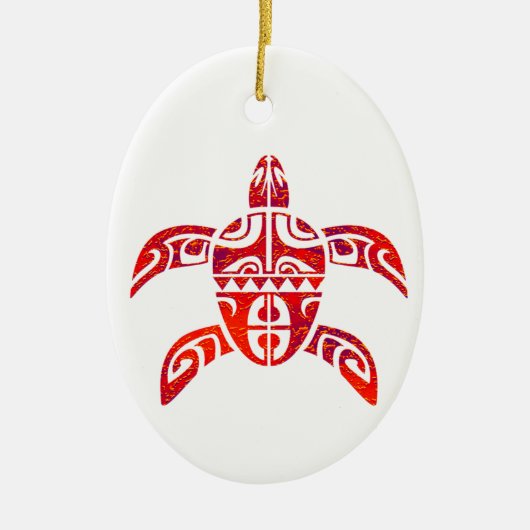 DE FIJIAANSE TURTLE KERAMISCH ORNAMENT (Voorkant)