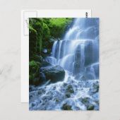 De Fijne Foto van de Waterval van de Rivier van Briefkaart (Voorkant / Achterkant)