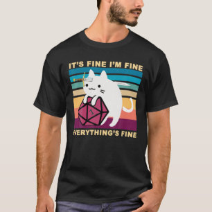 De fijne Im Fine Alles Fine Cute Cat Lover M T-shirt