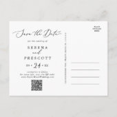 De fijne kerstavond met kerstvakantie sparen de da aankondigingskaart (Achterkant)