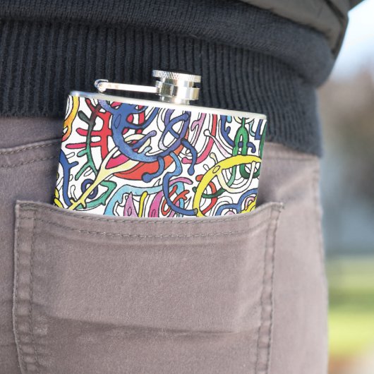 De fijne kneepjes. heupfles (Voorbeeld)