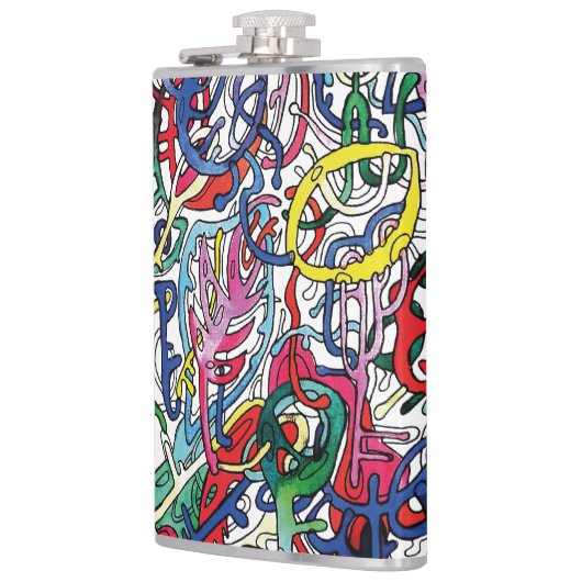 De fijne kneepjes. heupfles (Links)