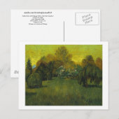 De fijne kunst van de dichter Garden Van Gogh Briefkaart (Voorkant / Achterkant)