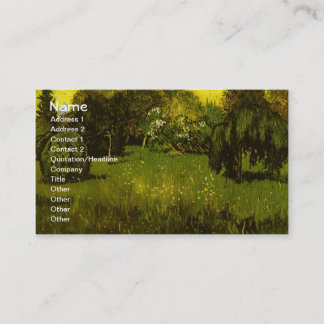 De fijne kunst van de dichter Garden Van Gogh Visitekaartje