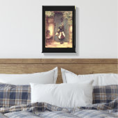 De fijne kunstklep van de bezoeker canvas afdruk (Insitu (Slaapkamer))