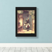 De fijne kunstklep van de bezoeker canvas afdruk (Insitu (Houten vloer))