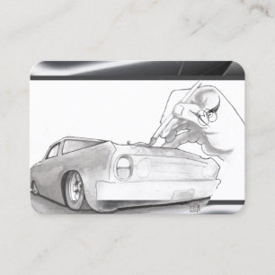 De fijne lijn zwart, rood, wit visitekaartje