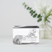 De fijne lijn zwart, rood, wit visitekaartje (Staand voorkant)