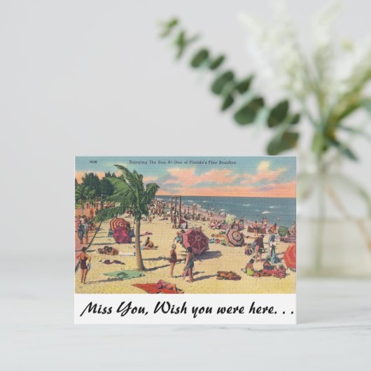 De fijne stranden van Florida Briefkaart (Staand voorkant)