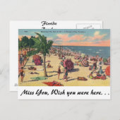 De fijne stranden van Florida Briefkaart (Voorkant / Achterkant)