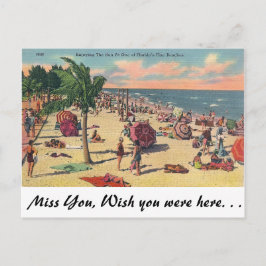 De fijne stranden van Florida Briefkaart