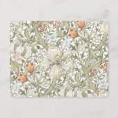 De Fijnere Details Kaart Lilies William Morris (Achterkant)