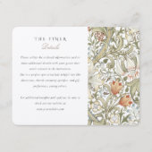 De Fijnere Details Kaart Lilies William Morris (Voorkant)