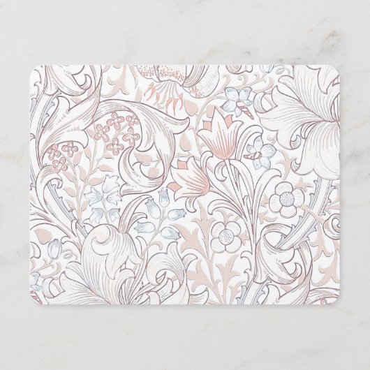 De Fijnere Details Kaart Lilies William Morris (Achterkant)