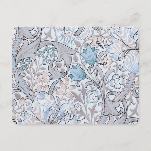 De Fijnere Details Kaart Lilies William Morris (Achterkant)