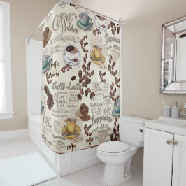 De Fika Swedish Coffee Douchegordijn