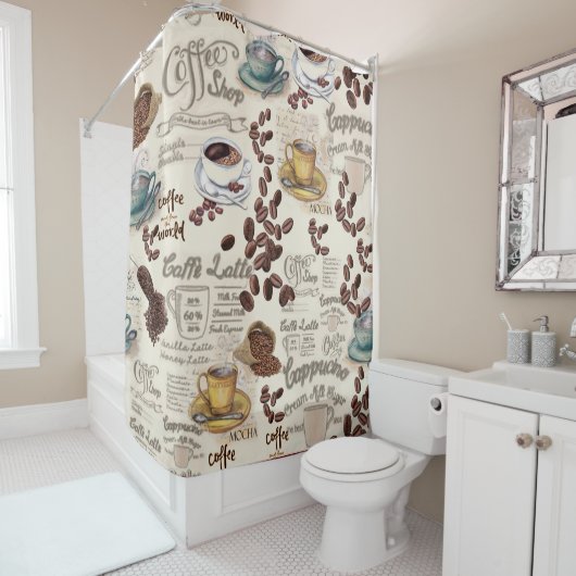 De Fika Swedish Coffee Douchegordijn (In situ)