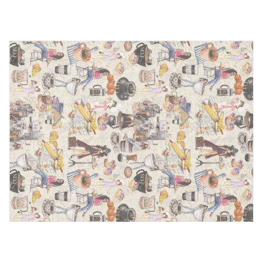 De Fika Swedish Coffee shop Tablecloth Tafelkleed (Voorkant (Horizontaal))