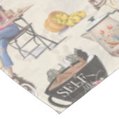 De Fika Swedish Coffee shop Tablecloth Tafelkleed (Gekanteld)