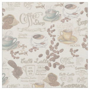 De Fika Swedish Tradition koffieherhaal Fabric Stof