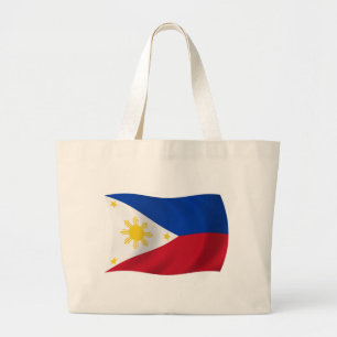 De Filipijnen Vlag Boodschappentas Grote Tote Bag