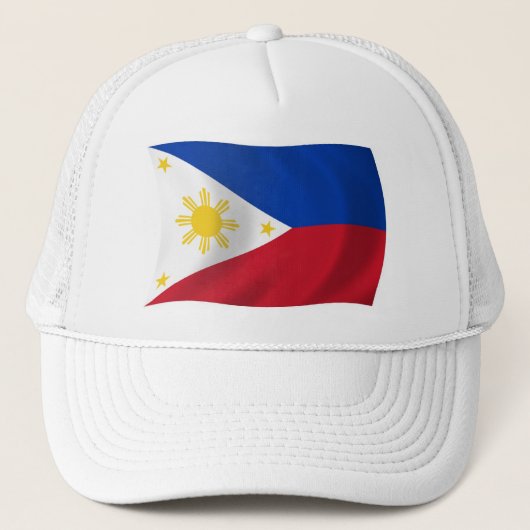 De Filipijnen Vlag Hoed Trucker Pet (Voorkant)