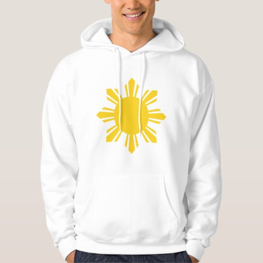 de    Filipijnse zon op de Filipijnen Hoodie (Voorkant)