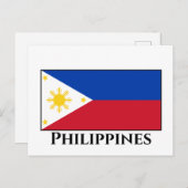 De Filippijnse vlag Briefkaart (Voorkant / Achterkant)