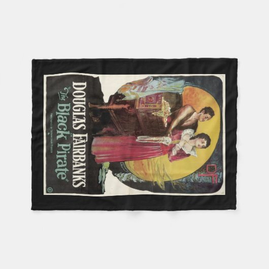 De filmbanket Black Pirate Fleece Deken (Voorkant (Horizontaal))
