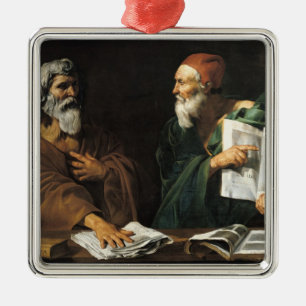 De filosofen metalen ornament