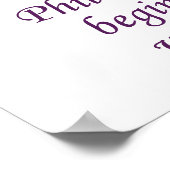 De filosofie begint in het Wonder - de Quottes van Poster (Hoek)